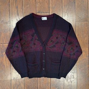Vintage 90s London Fog Knit Cardigan Sweater